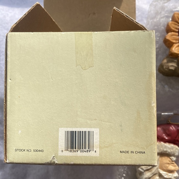 Vintage armchair shopper Santa celestial set of 3 Christmas ornaments sun moon - Picture 10 of 10